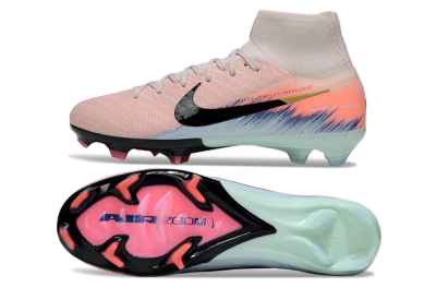 Nike Air Zoom Mercurial Superfly 10 Elite FG Firm Ground Soccer Cleats - Pink/Black/Blue