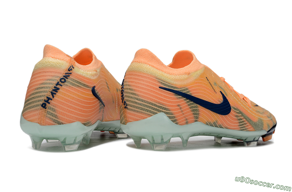 Nike Phantom GX 2 Elite FG Firm Ground Soccer Cleats - Orange/Blue/Jade 6