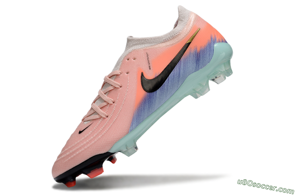 Nike Phantom GX 2 Elite FG Firm Ground Soccer Cleats - Pink/Black/Jade 5