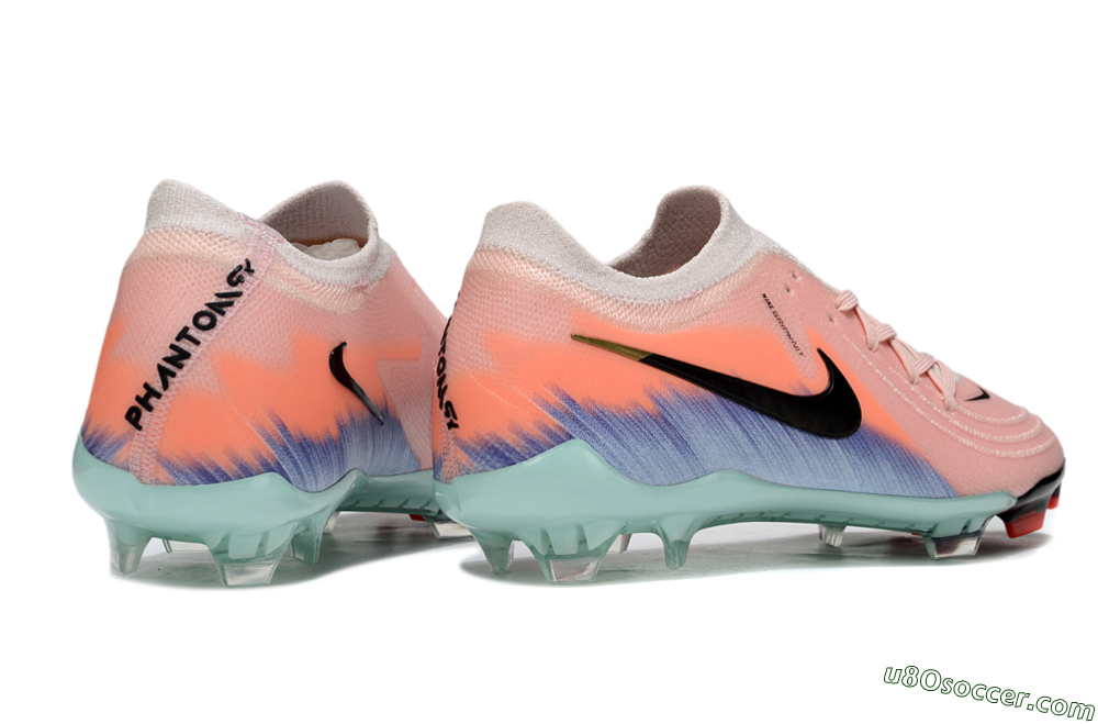 Nike Phantom GX 2 Elite FG Firm Ground Soccer Cleats - Pink/Black/Jade 6