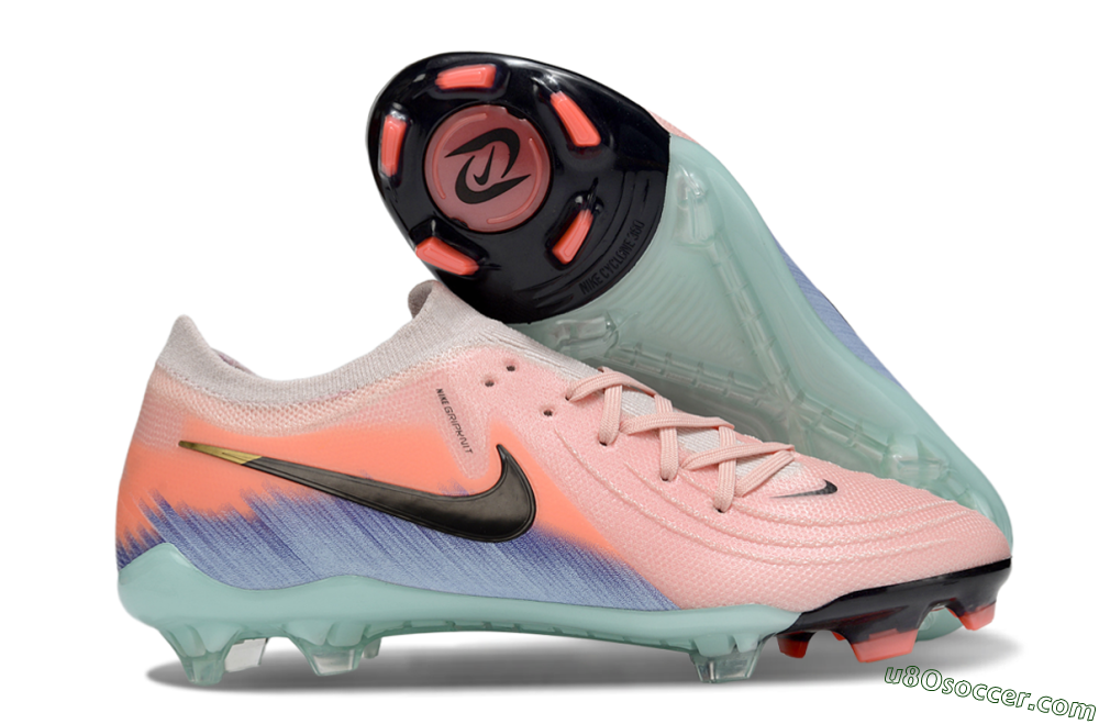 Nike Phantom GX 2 Elite FG Firm Ground Soccer Cleats - Pink/Black/Jade 1