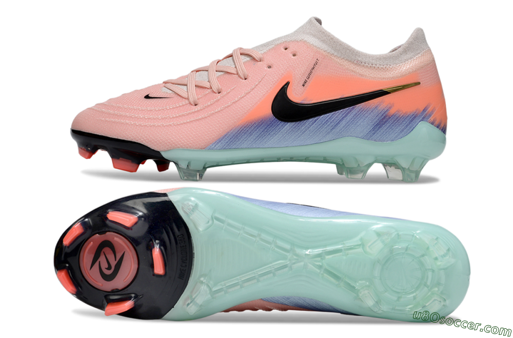 Nike Phantom GX 2 Elite FG Firm Ground Soccer Cleats - Pink/Black/Jade 0