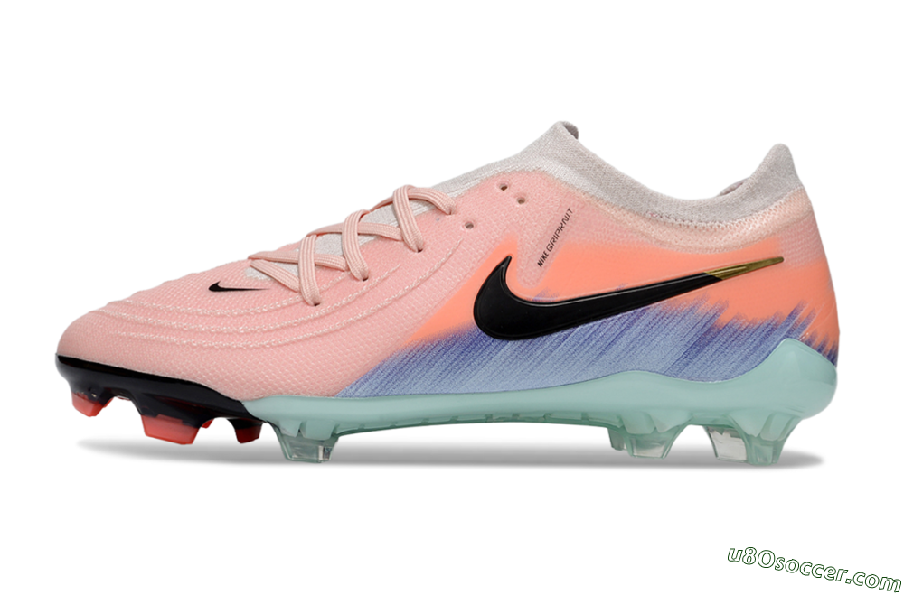 Nike Phantom GX 2 Elite FG Firm Ground Soccer Cleats - Pink/Black/Jade 2