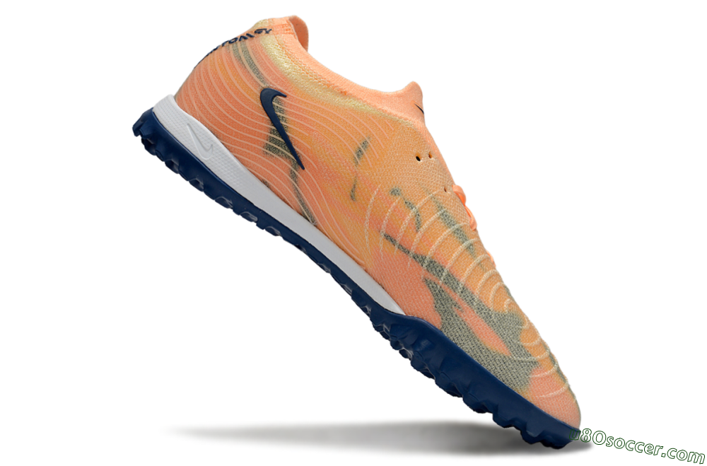 Nike Phantom GX 2 Elite TF Artificial Turf Soccer Shoes - Orange/Blue/Jade 4