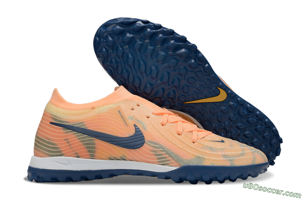 Nike Phantom GX 2 Elite TF Artificial Turf Soccer Shoes - Orange/Blue/Jade 1