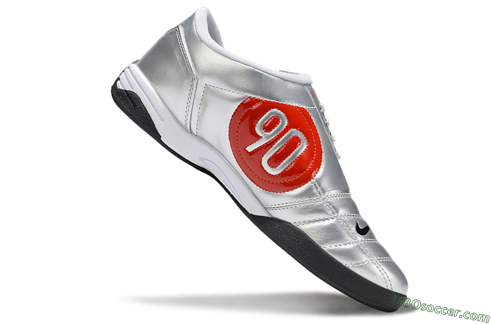 Nike Total 90 III IC Indoor & Futsal Soccer Shoes - Silver/Black 4