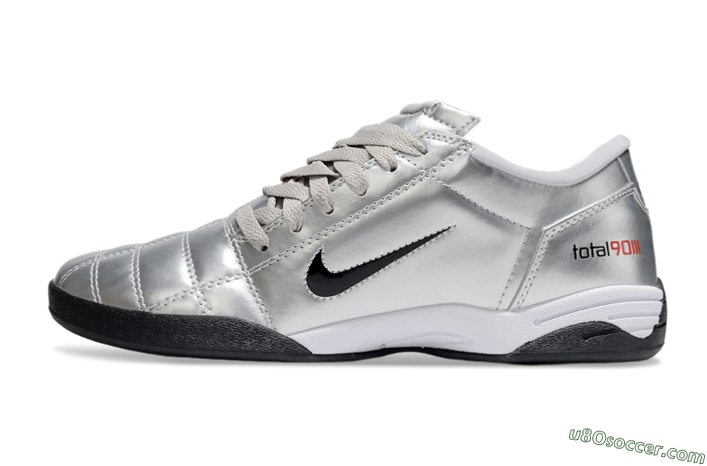 Nike Total 90 III IC Indoor & Futsal Soccer Shoes - Silver/Black 2