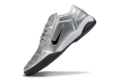 Nike Total 90 III IC Indoor & Futsal Soccer Shoes - Silver/Black