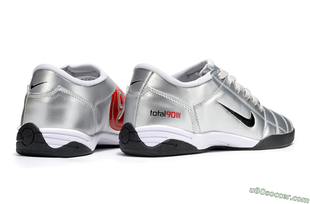 Nike Total 90 III IC Indoor & Futsal Soccer Shoes - Silver/Black 6