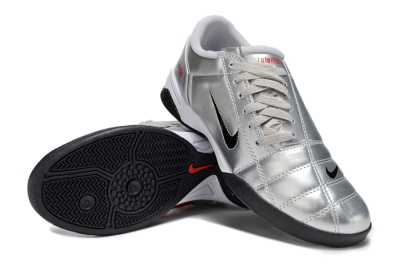 Nike Total 90 III IC Indoor & Futsal Soccer Shoes - Silver/Black