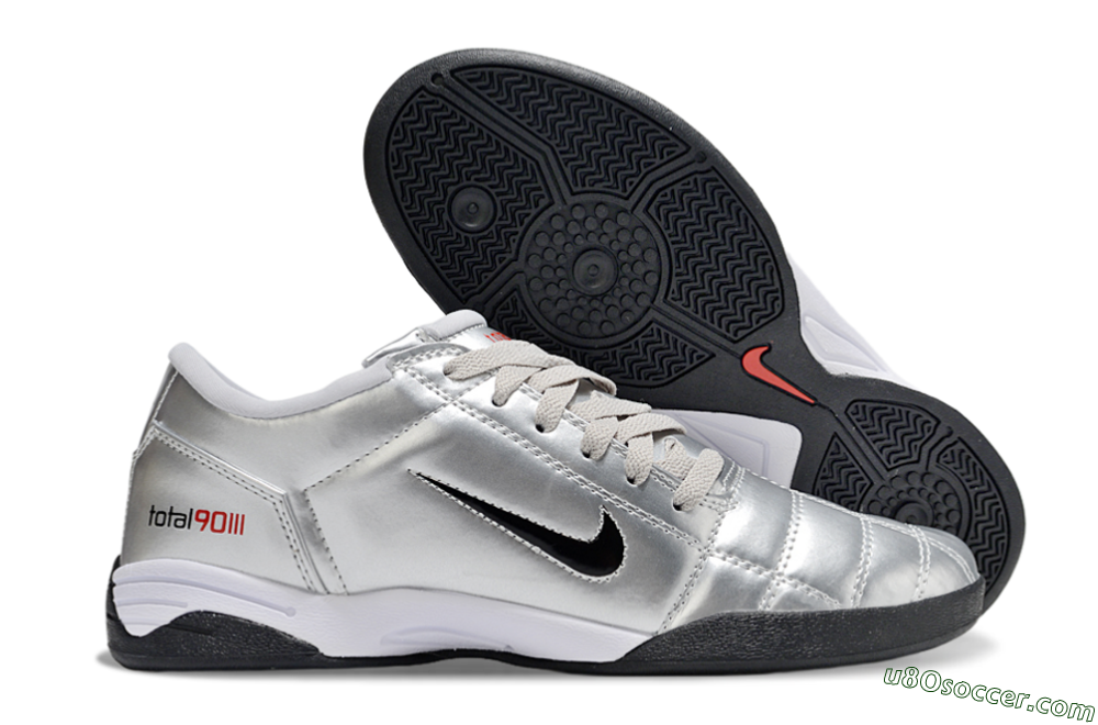 Nike Total 90 III IC Indoor & Futsal Soccer Shoes - Silver/Black 1