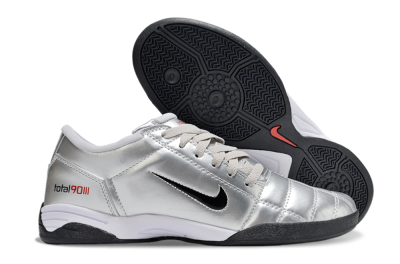 Nike Total 90 III IC Indoor & Futsal Soccer Shoes - Silver/Black