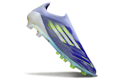 Adidas F50 Elite Laceless FG Firm Ground Soccer Cleats - Blue/Yellow/Silver