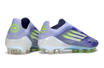 Adidas F50 Elite Laceless FG Firm Ground Soccer Cleats - Blue/Yellow/Silver