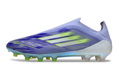 Adidas F50 Elite Laceless FG Firm Ground Soccer Cleats - Blue/Yellow/Silver