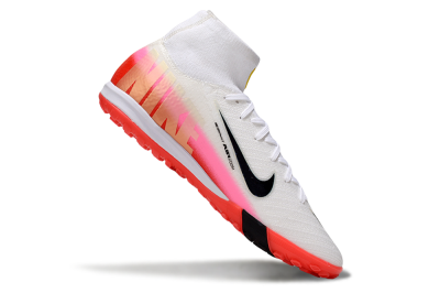 Nike Air Zoom Mercurial Superfly 10 Elite TF Artificial Turf Soccer Shoes - White/Black/Red