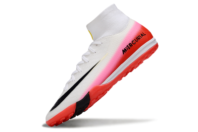 Nike Air Zoom Mercurial Superfly 10 Elite TF Artificial Turf Soccer Shoes - White/Black/Red