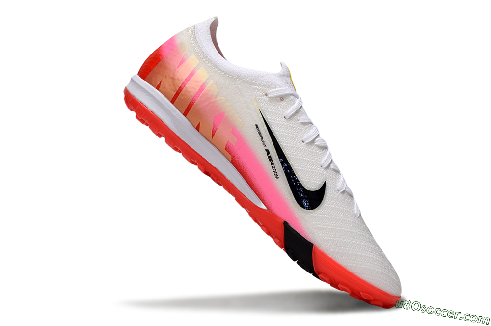 Nike Air Zoom Mercurial Vapor 16 Elite TF Artificial Turf Soccer Shoes - White/Blue/Pink 5