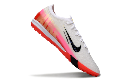 Nike Air Zoom Mercurial Vapor 16 Elite TF Artificial Turf Soccer Shoes - White/Blue/Pink