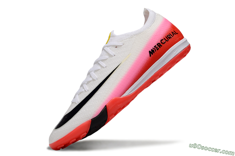 Nike Air Zoom Mercurial Vapor 16 Elite TF Artificial Turf Soccer Shoes - White/Blue/Pink 6