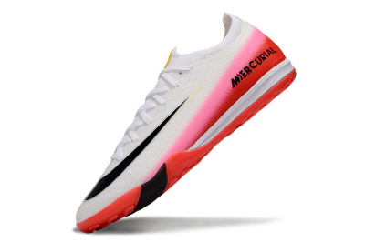 Nike Air Zoom Mercurial Vapor 16 Elite TF Artificial Turf Soccer Shoes - White/Blue/Pink