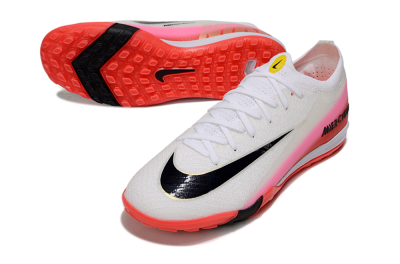 Nike Air Zoom Mercurial Vapor 16 Elite TF Artificial Turf Soccer Shoes - White/Blue/Pink