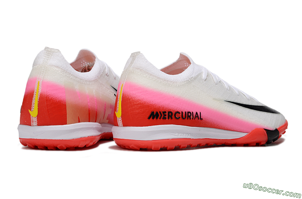 Nike Air Zoom Mercurial Vapor 16 Elite TF Artificial Turf Soccer Shoes - White/Blue/Pink 7