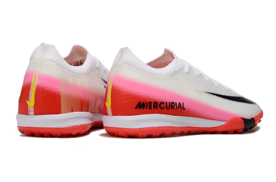 Nike Air Zoom Mercurial Vapor 16 Elite TF Artificial Turf Soccer Shoes - White/Blue/Pink