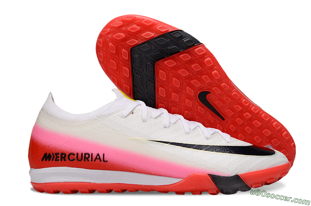 Nike Air Zoom Mercurial Vapor 16 Elite TF Artificial Turf Soccer Shoes - White/Blue/Pink 1