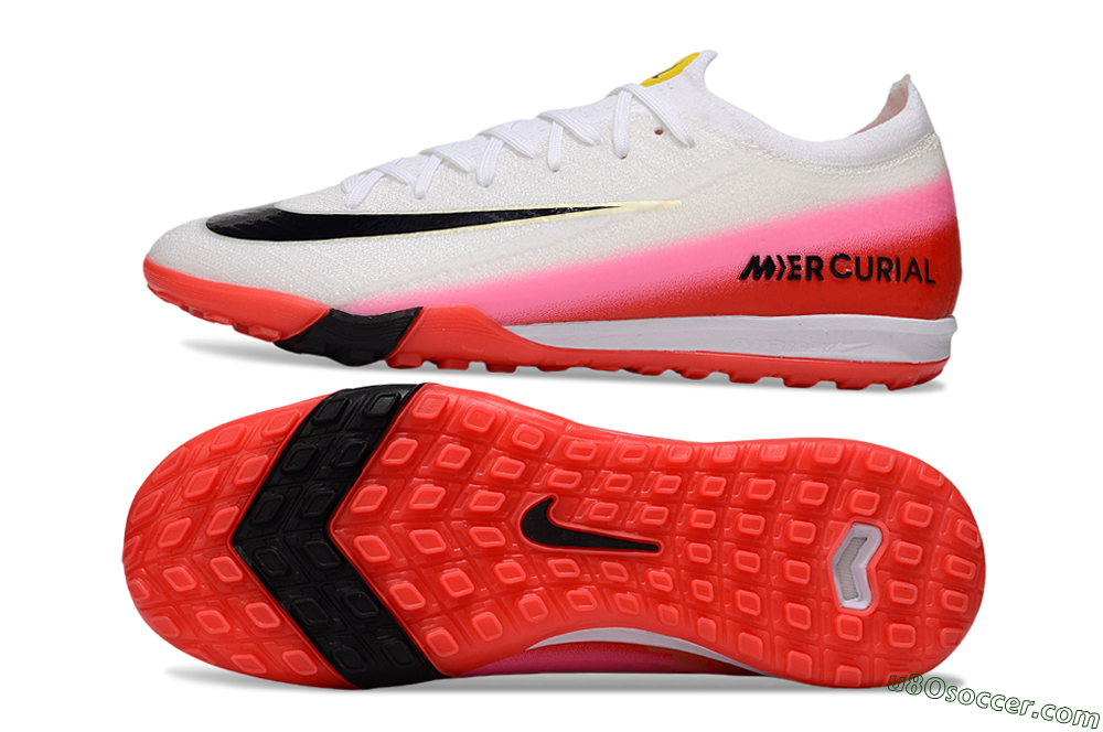 Nike Air Zoom Mercurial Vapor 16 Elite TF Artificial Turf Soccer Shoes - White/Blue/Pink 0