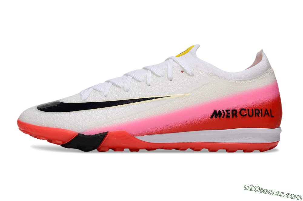 Nike Air Zoom Mercurial Vapor 16 Elite TF Artificial Turf Soccer Shoes - White/Blue/Pink 2
