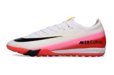 Nike Air Zoom Mercurial Vapor 16 Elite TF Artificial Turf Soccer Shoes - White/Blue/Pink