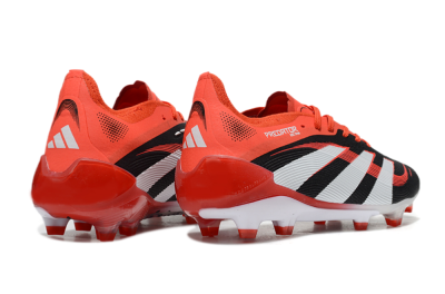 Adidas Predator 25 Elite FG Firm Ground Soccer Cleats - Black/Red/White