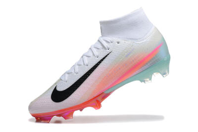 Nike Air Zoom Mercurial Superfly 10 Elite FG Firm Ground Soccer Cleats - White/Pink/Jade
