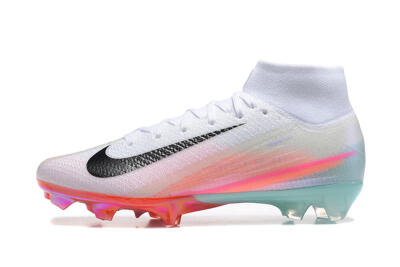 Nike Air Zoom Mercurial Superfly 10 Elite FG Firm Ground Soccer Cleats - White/Pink/Jade