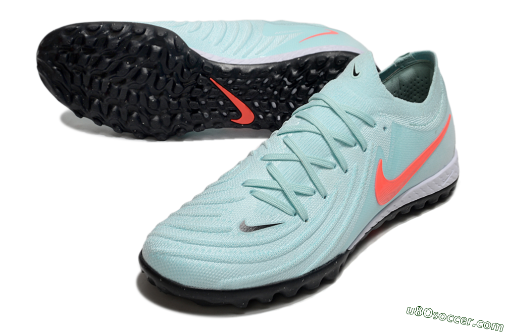 Nike Phantom GX 2 Elite TF Artificial Turf Soccer Shoes - Jade/Red/White 3