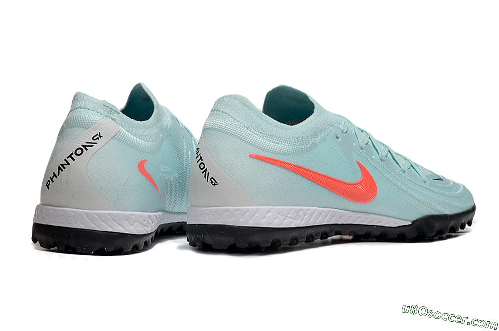Nike Phantom GX 2 Elite TF Artificial Turf Soccer Shoes - Jade/Red/White 6