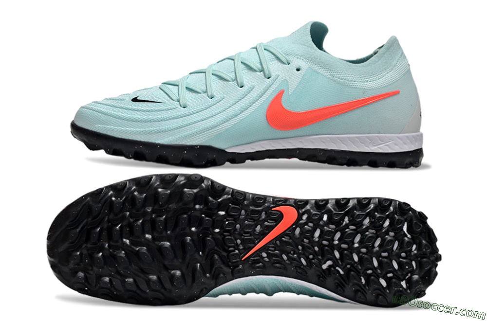 Nike Phantom GX 2 Elite TF Artificial Turf Soccer Shoes - Jade/Red/White 0