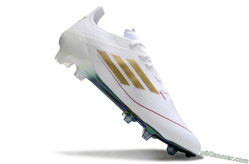 Adidas F50 Elite FG Firm Ground Soccer Cleats - White/Green/Yellow 4