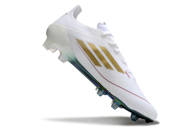 Adidas F50 Elite FG Firm Ground Soccer Cleats - White/Green/Yellow