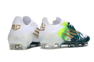 Adidas F50 Elite FG Firm Ground Soccer Cleats - White/Green/Yellow