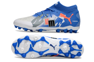 Puma Future 8 Ultimate MG Multi Ground Soccer Cleats - Blue/White/Orange