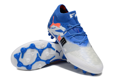 Puma Future 8 Ultimate MG Multi Ground Soccer Cleats - Blue/White/Orange