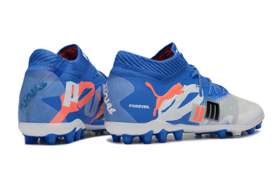 Puma Future 8 Ultimate MG Multi Ground Soccer Cleats - Blue/White/Orange