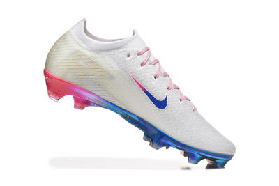 Nike Air Zoom Mercurial Vapor 16 Elite FG Firm Ground Soccer Cleats - White/Blue/Pink