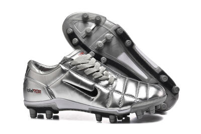 Niken Total 90 III FG Firm Ground Soccer Cleats - Silver/Black