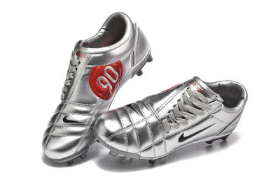 Niken Total 90 III FG Firm Ground Soccer Cleats - Silver/Black