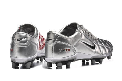 Niken Total 90 III FG Firm Ground Soccer Cleats - Silver/Black