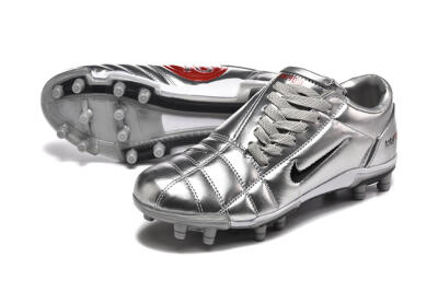Niken Total 90 III FG Firm Ground Soccer Cleats - Silver/Black