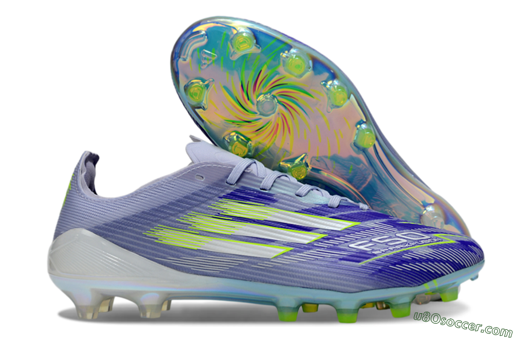 Adidas F50 Elite FG Firm Ground Soccer Cleats - Blue/Yellow/Silver 1
